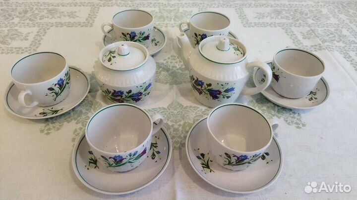 Чашки чайные, сервиз кофейный