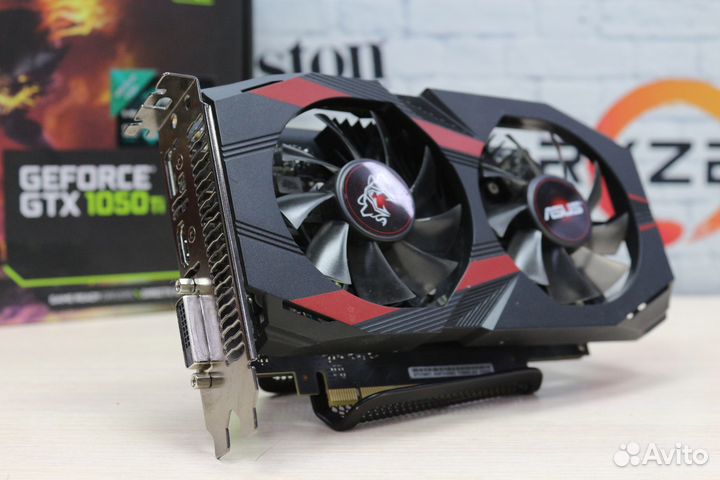Видеокарта asus Cerberus GTX 1050 Ti OC 4GB