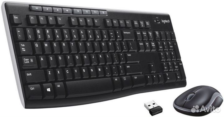 Беспроводная мышка и клавиатура Logitech MK270