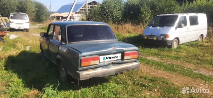 ВАЗ 2107 1.6 МТ, 1999, битый, 125 000 км