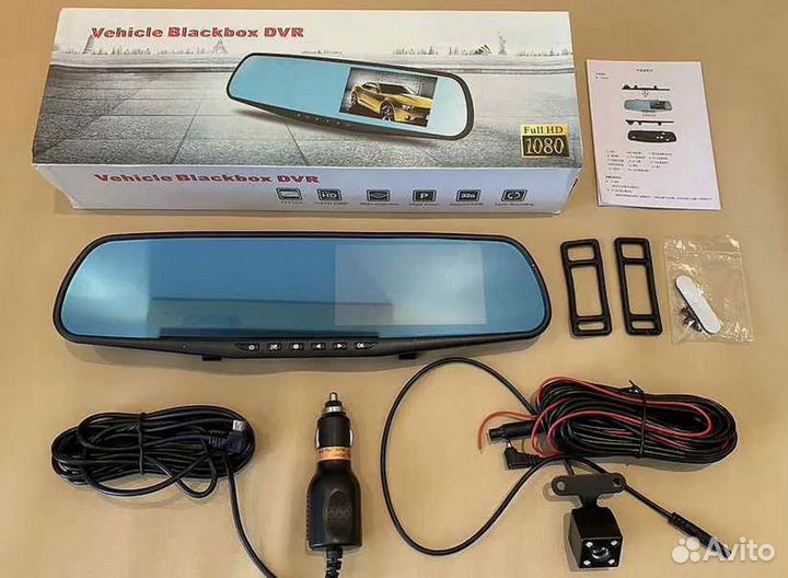 Видеорегистратор зеркало 2 камерами