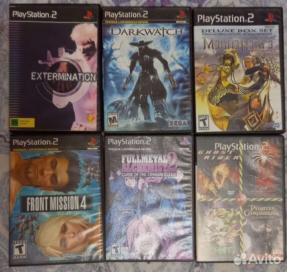 Диски с играми на ps2