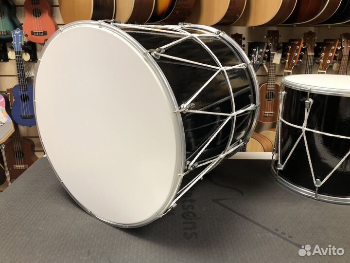 Барабан Кавказкий (дхол), черный глянцевый 14