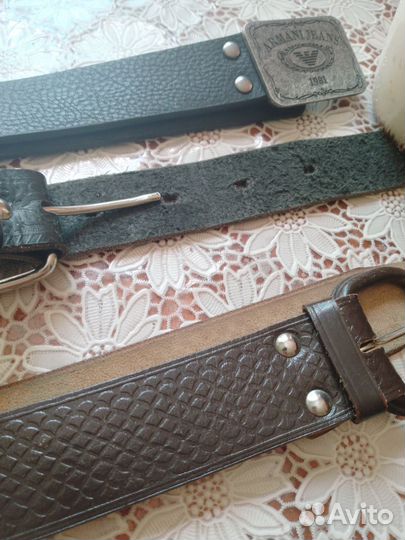 Ремни кожанные мужские