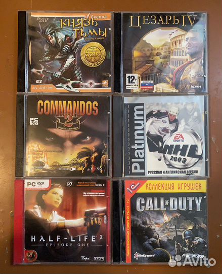 CD диски с играми для пк