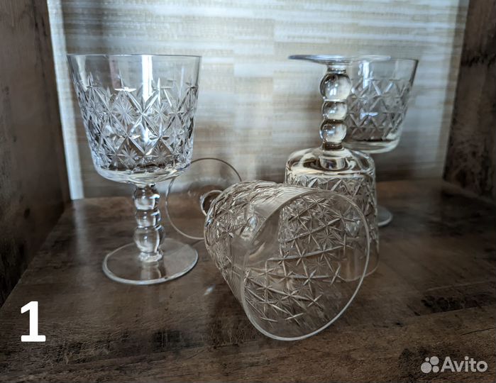 Фужеры хрустальные СССР