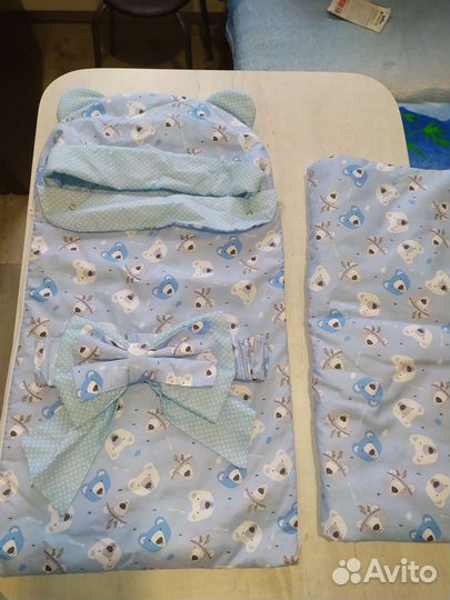 Конверт на выписку для мальчика осень