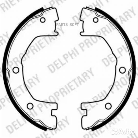 Delphi LS1919 Колодки торм барабан Iveco Daily I
