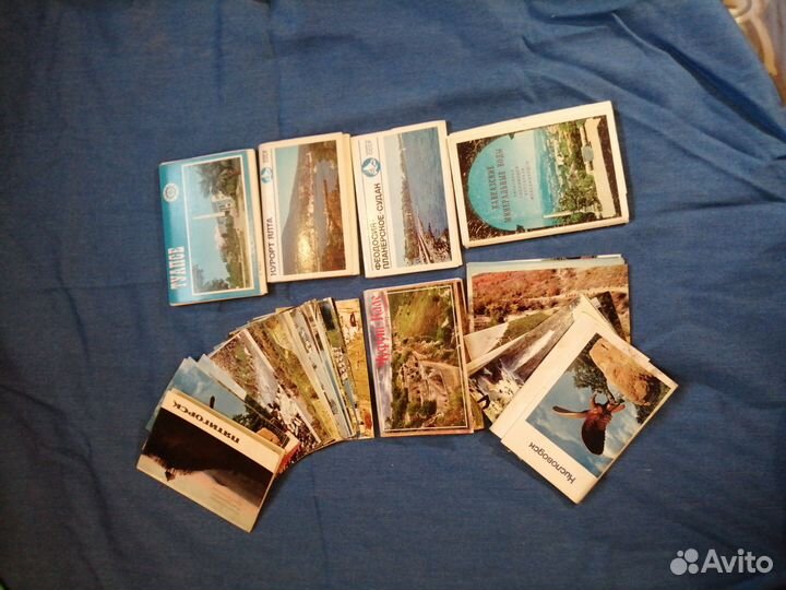 Советские открытки городов, музеев, брошюры