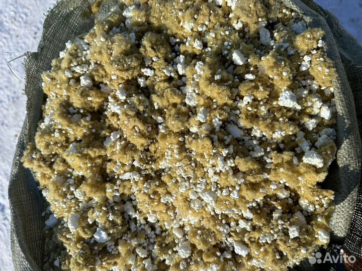 Насыпной минватный утеплитель + смешанный с ппс