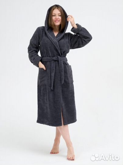 Халат унисекс банный махровый
