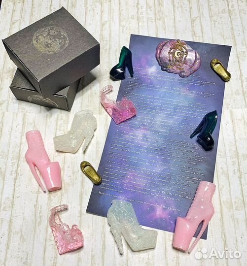 Обувь монстр хай из эпоксидной смолы, оперетта