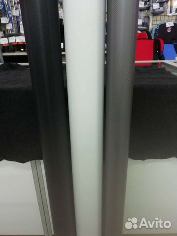 Плёнка под карбон черная