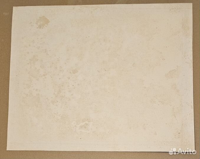 Карта Африки с колониями. 1850-е. Германия