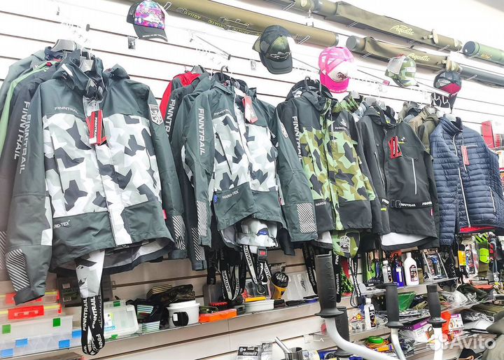 Костюмы рыболовные Finntrail, куртки, термобелье