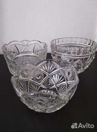 Салатницы хрустальные СССР