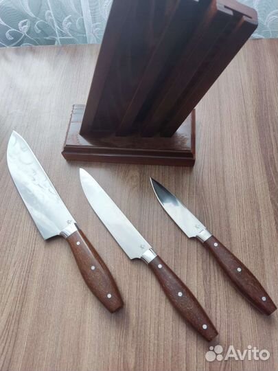 Набор кухонных ножей с подставкой (х12мф ков)