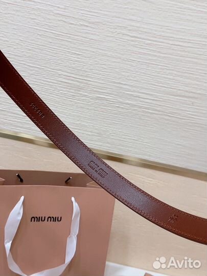 Ремень женский Miu Miu 2 см