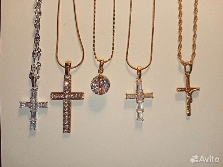 Цепочка с крестиком медспалав