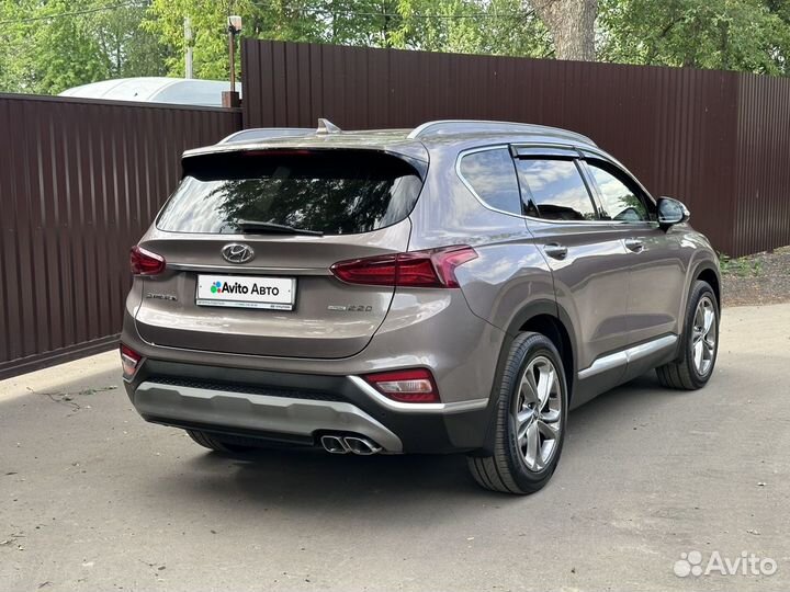 Hyundai Santa Fe 2.2 AT, 2019, 42 000 км