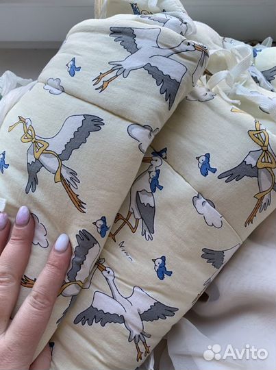 Бортики и балдахин в кроватку