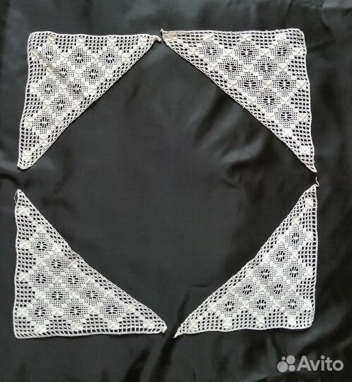 Кружевной подзор, уголки 50-е годы СССР