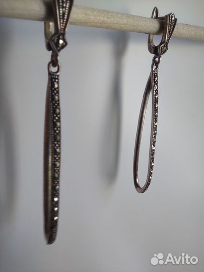 Сережки серебро