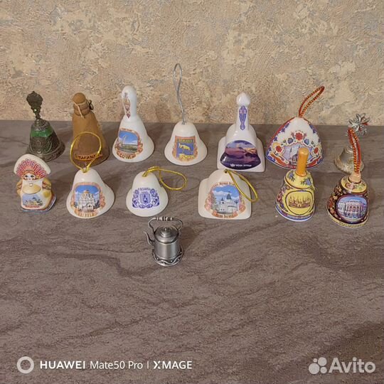 Колокольчики сувенирные коллекция