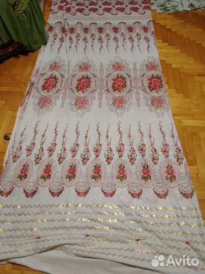 Шторы тюль с люрексом СССР