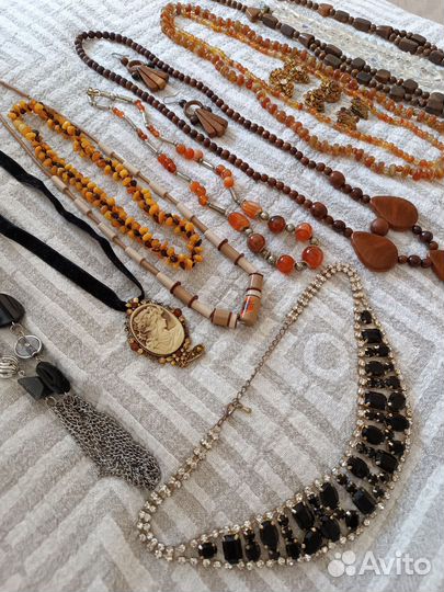 Винтажные украшения. Клипсы, ожерелья, бусы СССР