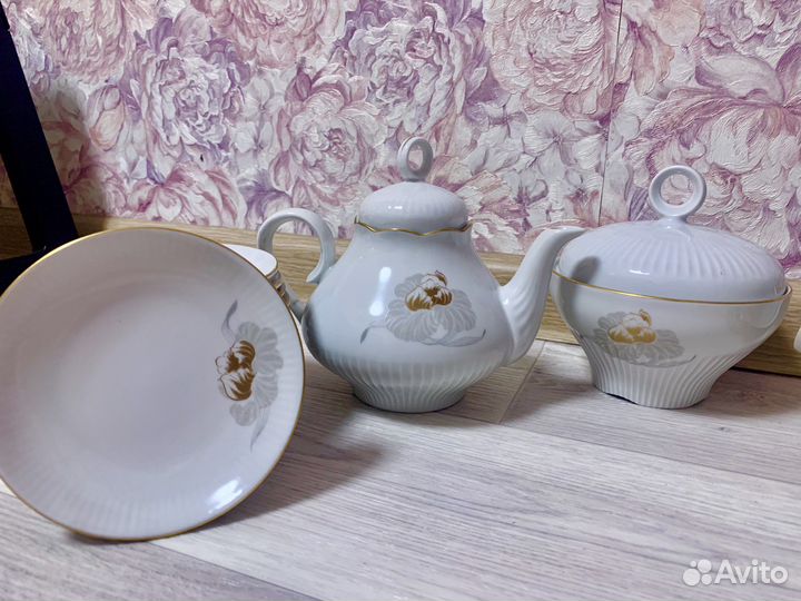 Сервиз кофейный. Фарфор. Германия. Ильменау