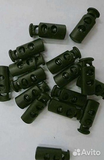 Зажим для шнурка 1000шт. пласт 27005 сс черный