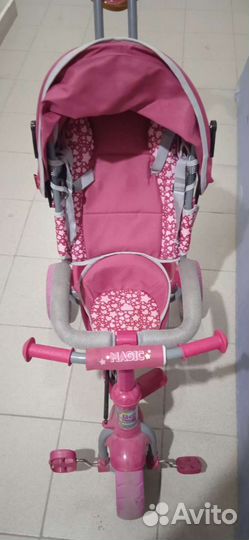 Велосипед коляска с ручкой