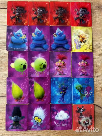 Карточки тролли большие гастроли