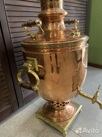 Самовар на дровах старинный