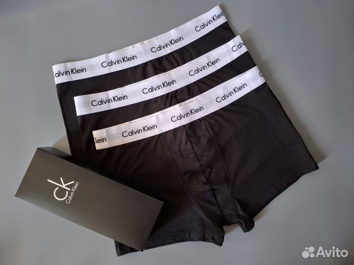 Трусы мужские боксеры Calvin Klein 3шт ск