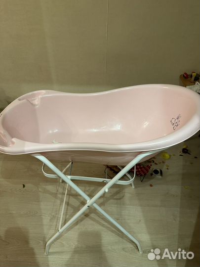 Ванночка для купания с подставкой tega baby