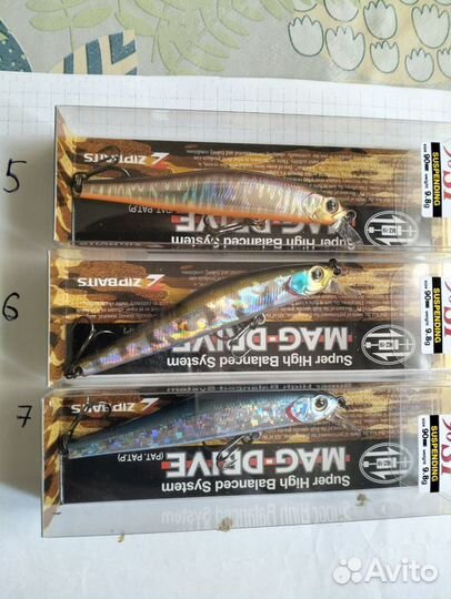 Воблеры Zip baits rigge 90 SP;F;Deep90F