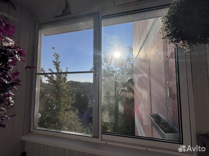 Алюминиевое раздвижное окно б/у