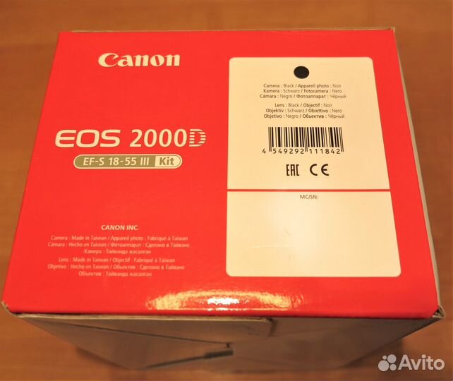 Canon EOS 2000D Kit EF-S 18-55 III Новый