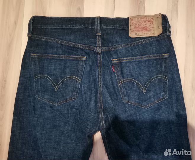 Мужские джинсы Levis 501 W32L34 Made in Mexico