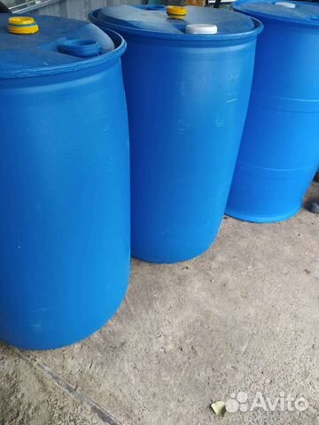Бочка пластиковая 220л б/у