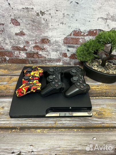 Sony ps3 слим + 49 игр