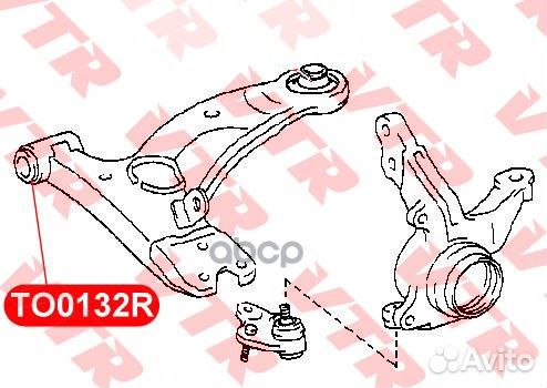 Сайлентблок нижнего рычага передней подвески, п