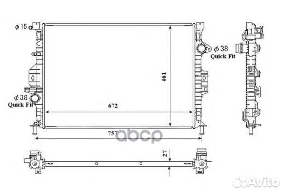 Радиатор системы охлаждения 53737 NRF