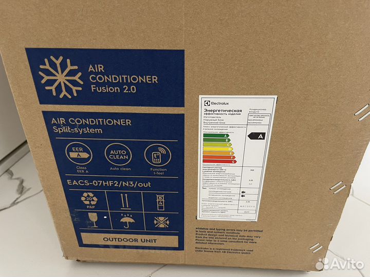 Кондиционер Elektrolux fusion 2.0