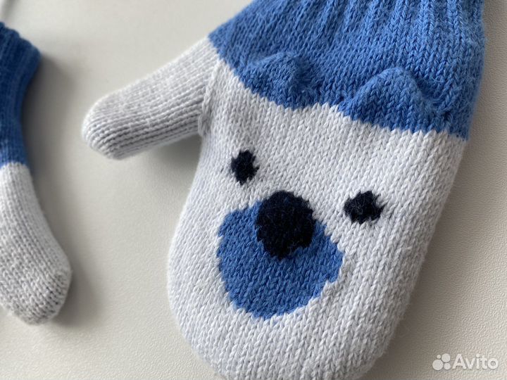 Варежки детские 1-2 года