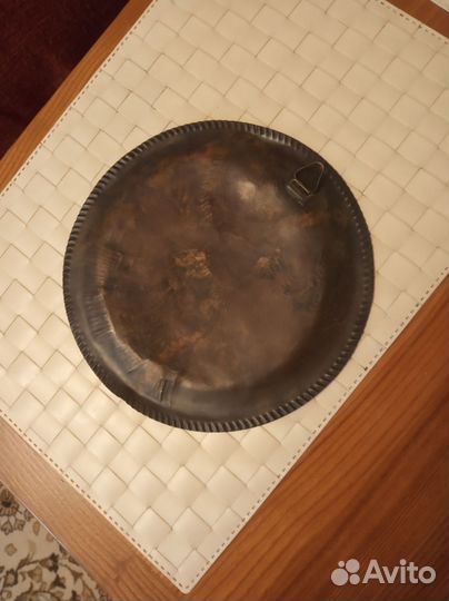 Настенная тарелка панно СССР медь