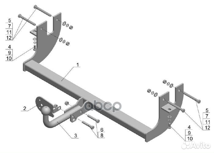 Фаркоп MI19 AvtoS