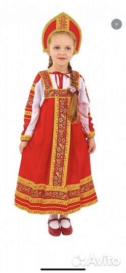 Русский народный костюм для девочки 134-140